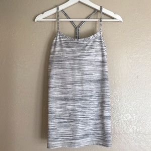 Lululemon Power Y Tank Luon Built in Bra Size 8